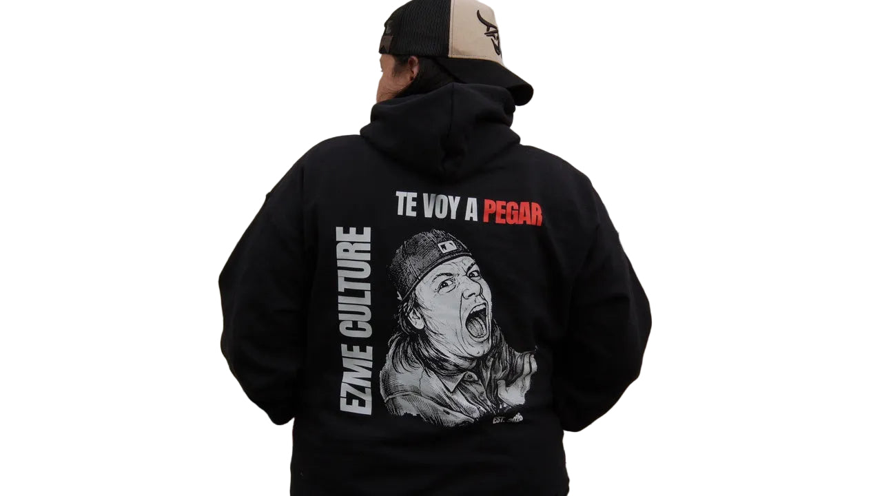 Te Voy a Pegar Hoodie(Stickers Included)
