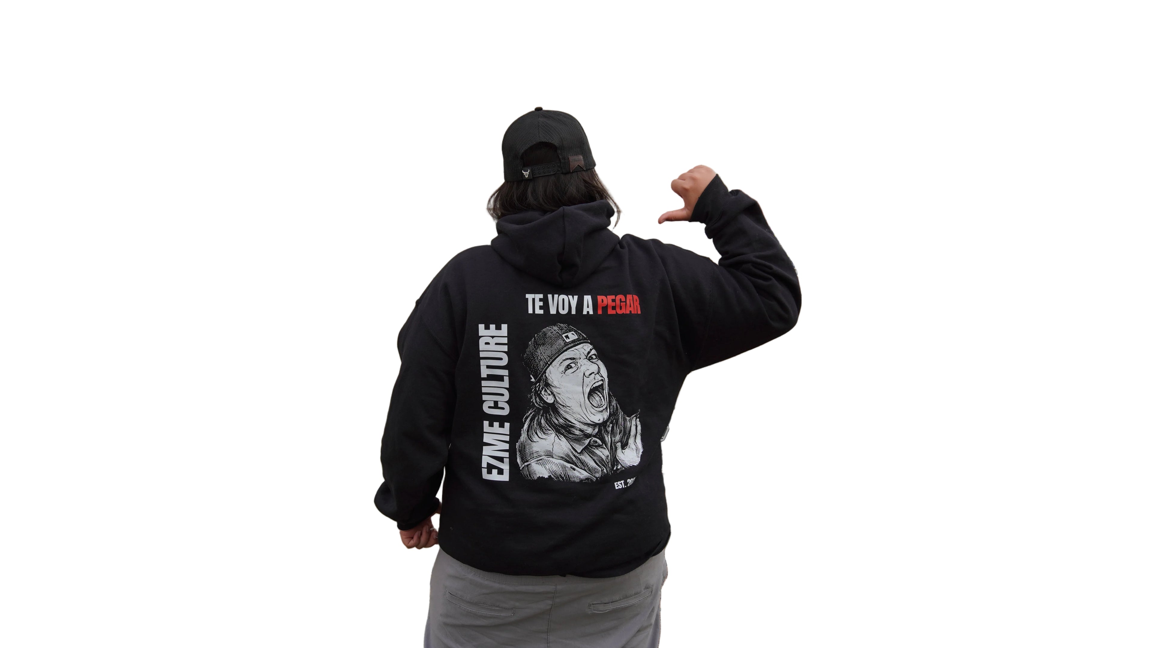 Te Voy a Pegar Hoodie(Stickers Included)