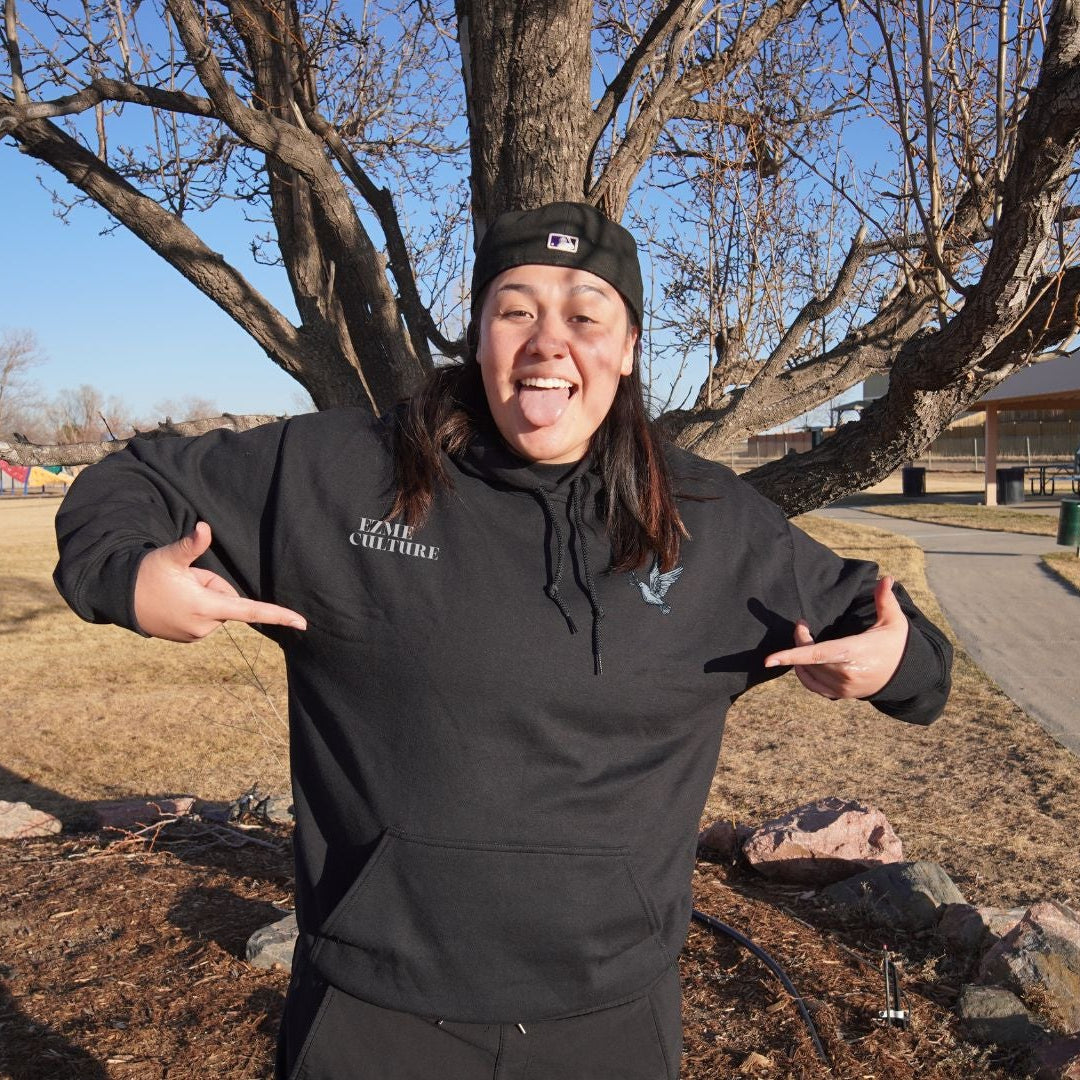 “Que Diosito Me Los Cuide” Black Hoodie